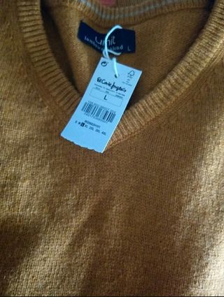 jersey L cuello  pico corte ingles nuevo 