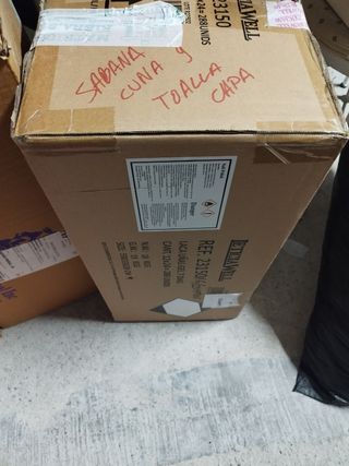 caja lote sábanas cuna y toalla capa bebé