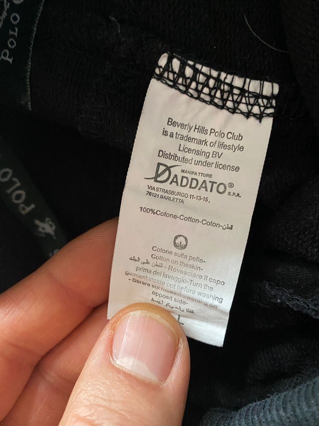 Pantaloncini neri bambino Polo Club tg.9-10 anni