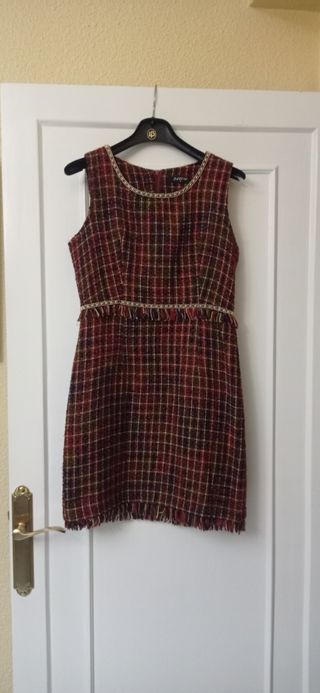 VESTIDO FALDA PICHI TELA CHANEL 