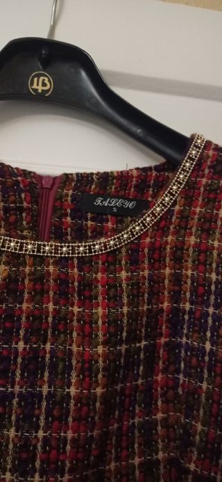 VESTIDO FALDA PICHI TELA CHANEL 