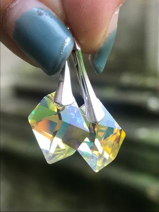 Pendientes con Cristal Swarovski en Plata 925 
