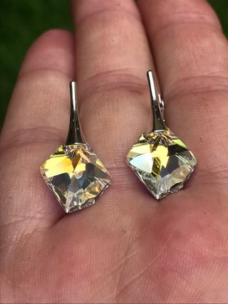 Pendientes con Cristal Swarovski en Plata 925 