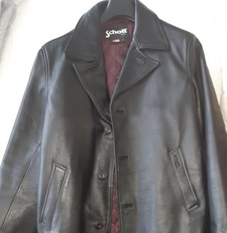 Chaquetón piel cuero Schott NYC