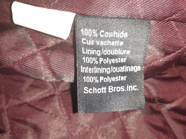 Chaquetón piel cuero Schott NYC