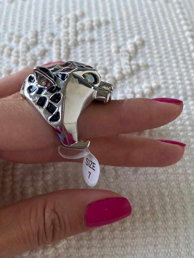Anillo Pantera plateada  de Panteajewels