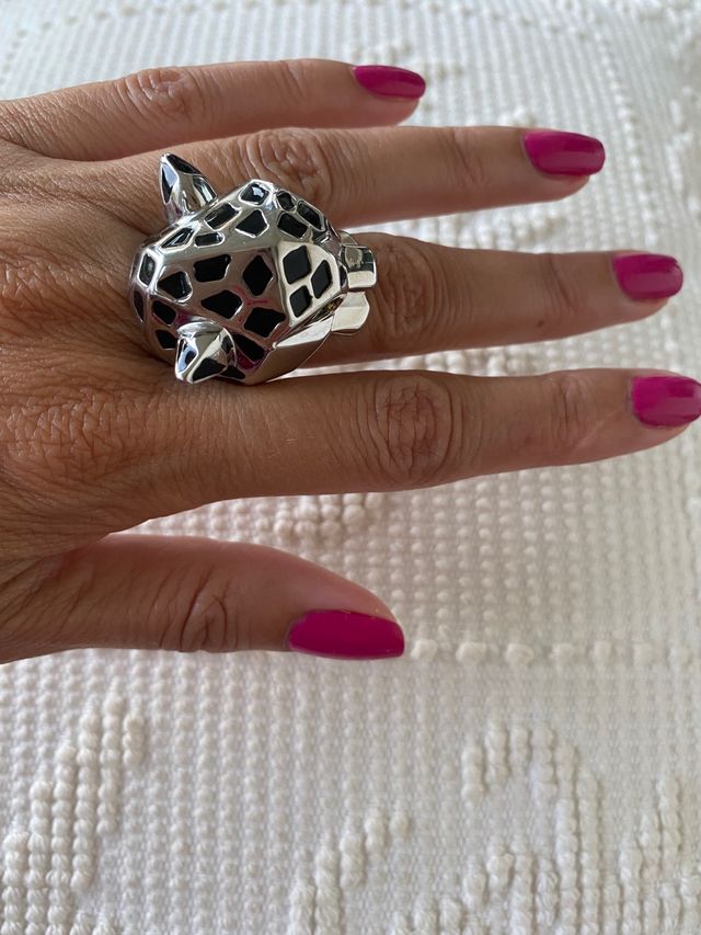 Anillo Pantera plateada  de Panteajewels