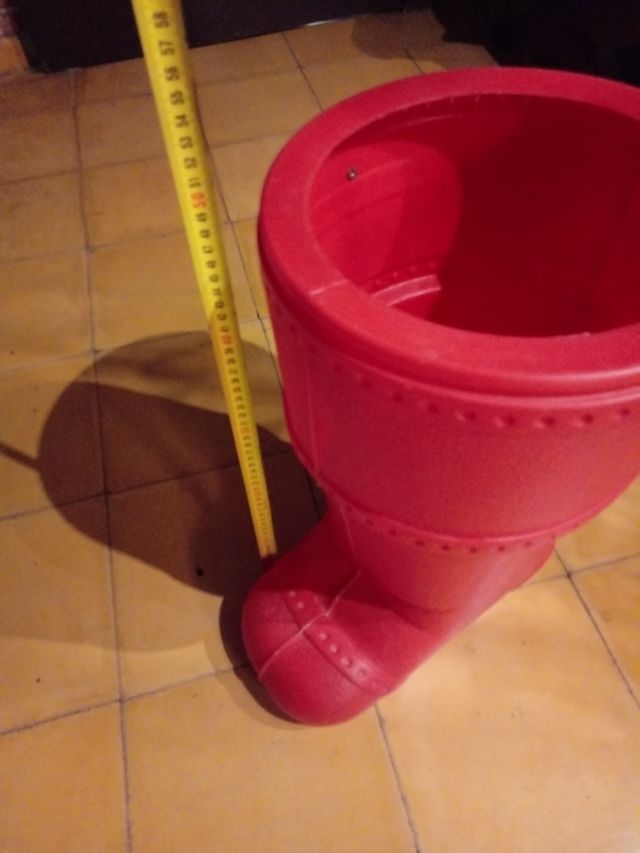 Bota Navideña/ Tamburete / Contenedor