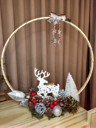 reno blanco navidad