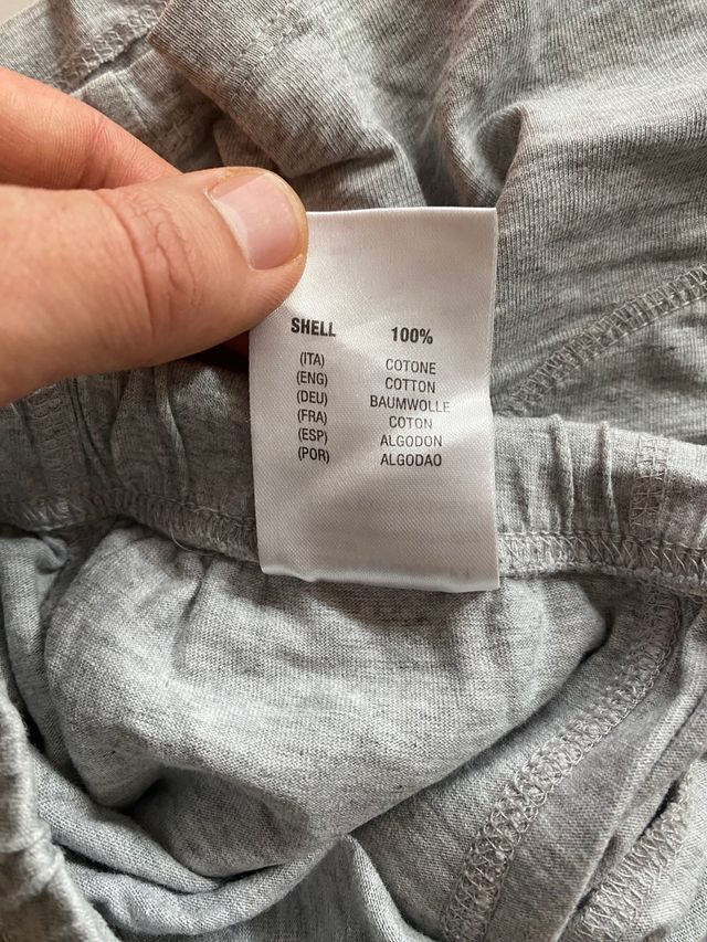 Pantaloncini grigio bambino Diadora tg. 10 anni.