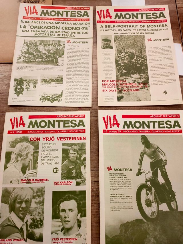 boletínes informativo fábrica montesa N1 al n8 ori