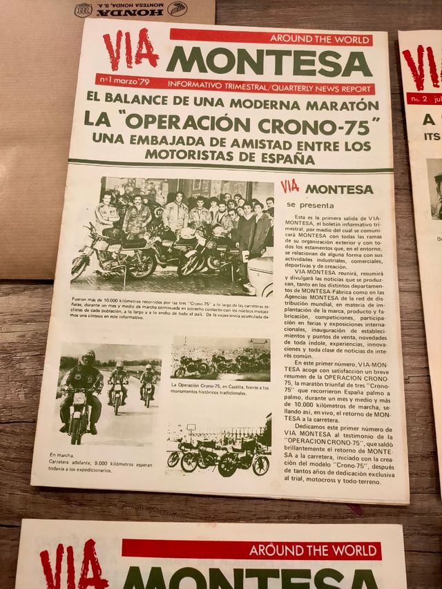 boletínes informativo fábrica montesa N1 al n8 ori