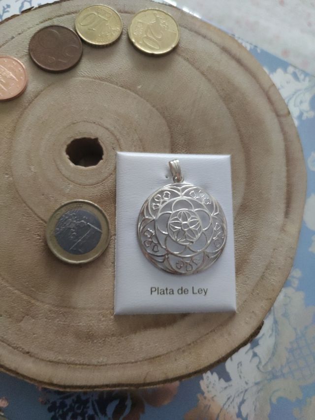 Colgante Mandala de plata 925 mls