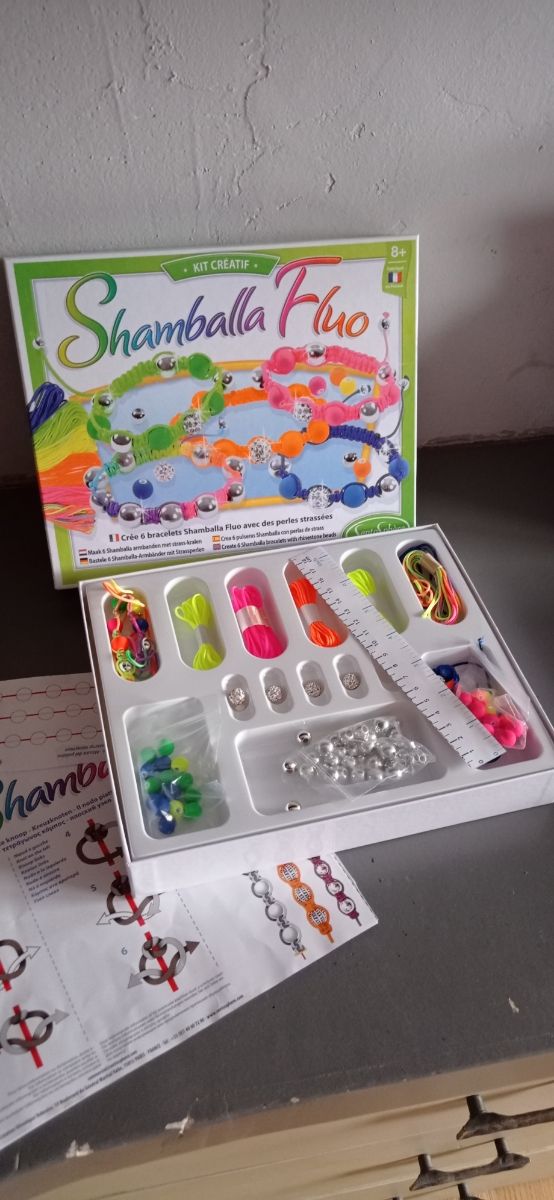 Kit para hacer Pulseras Shamballa fluo