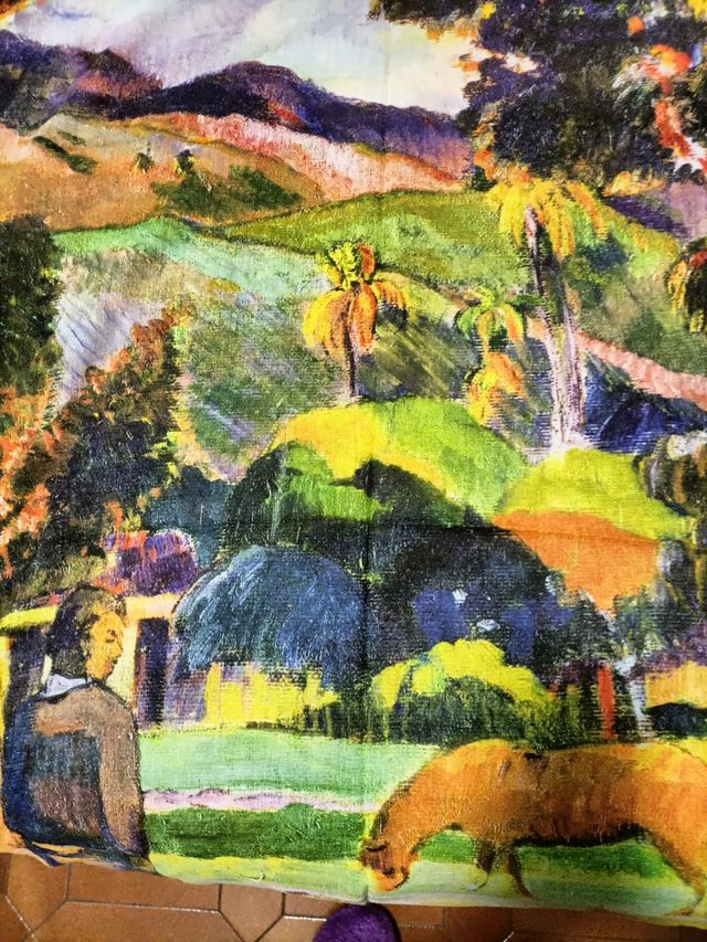 Foulard tema Campagna 50% cotone