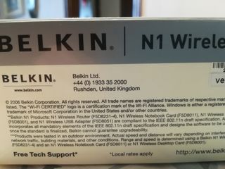 Belkin N1 Wireless USB Adapter 