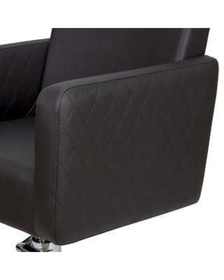 Silla de corte Iris negro laterales en rombo