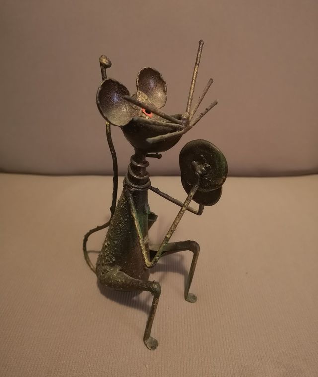 Topo in metallo vintage