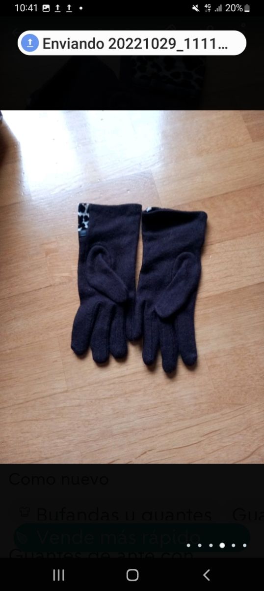Guantes mujer animal print como nuevos