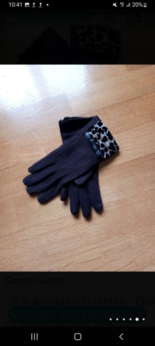 Guantes mujer animal print como nuevos