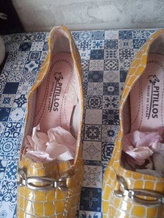 Zapatos Pitillos de piel.