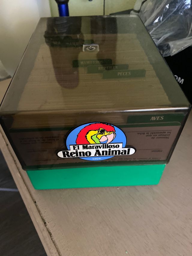 Cartas de animales para aprendizaje