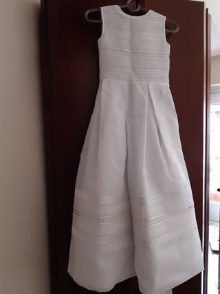 Vestido niña comunion y diadema. cumpleaños fiesta