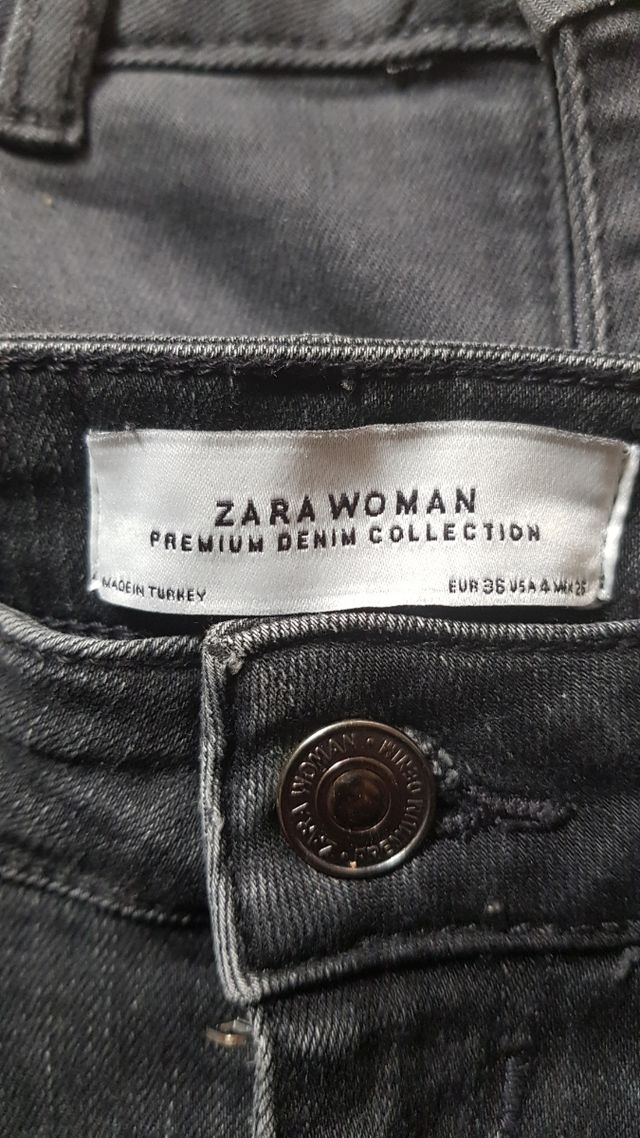 Pantalones vaqueros Zara Woman Talla 36