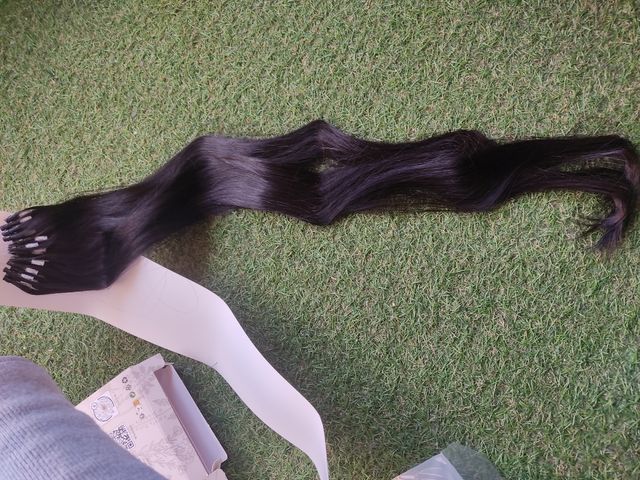 NUOVE extension naturali per capelli con micro perline