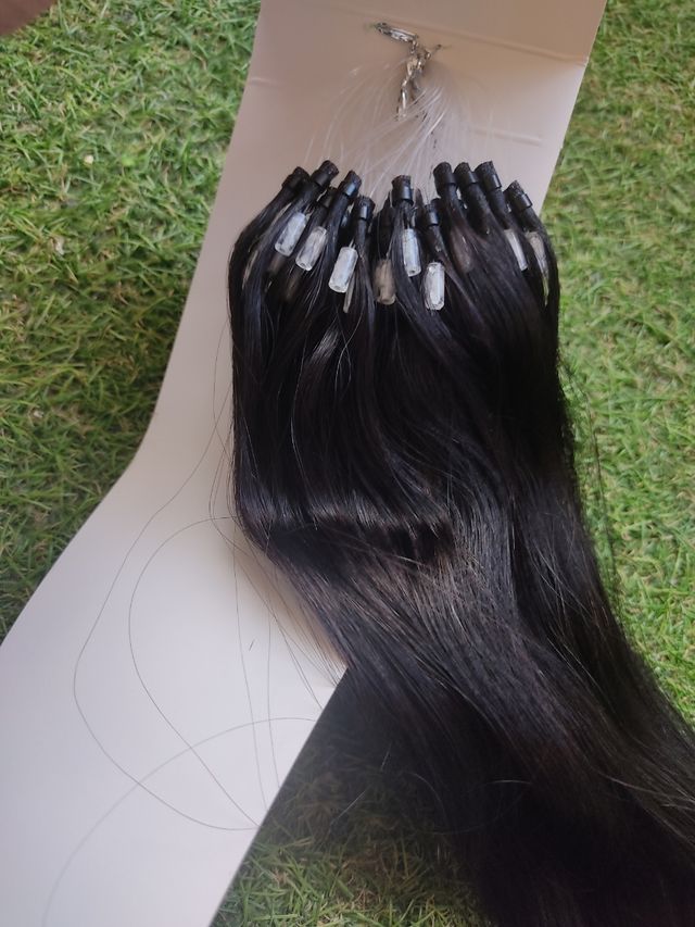 NUOVE extension naturali per capelli con micro perline