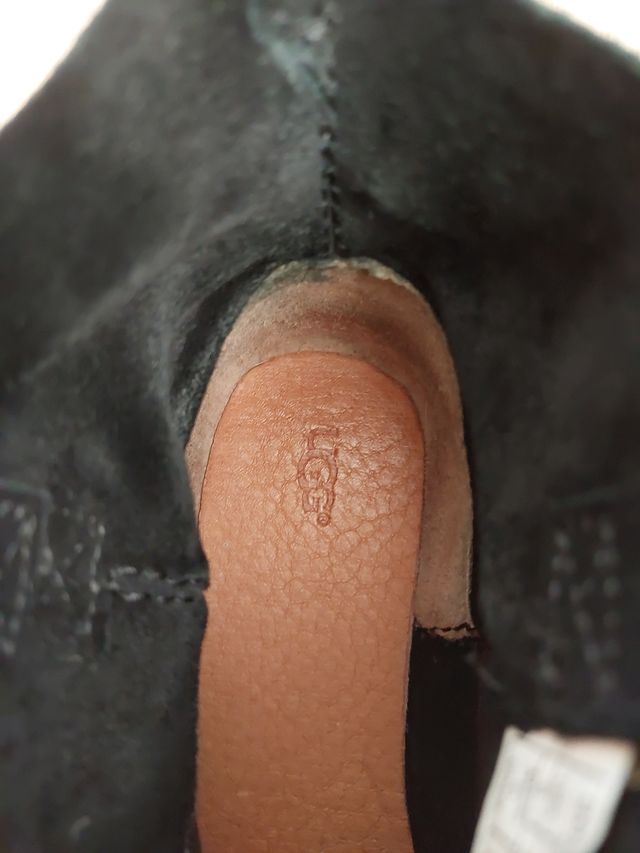 Botines UGG de terciopelo negro T-37