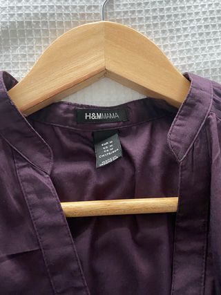 Camisa premamá berenjena