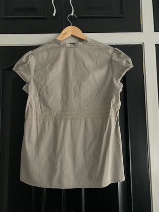 Camisa premamá color piedra