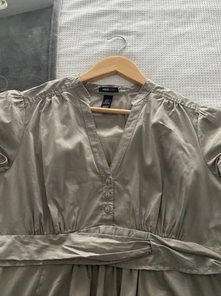 Camisa premamá color piedra