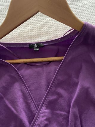 Camisa premamá color lila