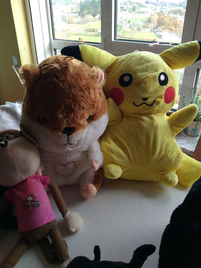 Peluches variados buenos a 3 euros cada uno