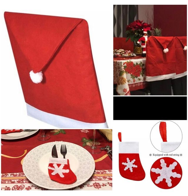 Lote de 12 unidades Decoración mesa Navidad