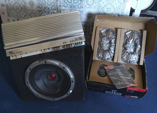 Subwoofer KENWOOD+Etapa BEYMA+Altavoces POLKAUDIO
