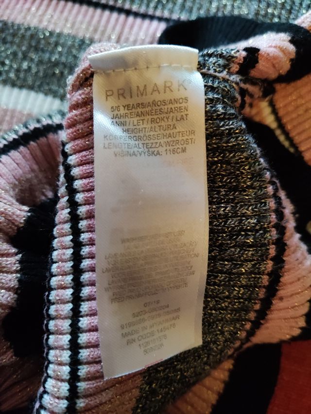 Jersey niña cuello alto talla 4