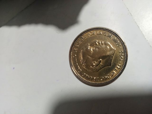 Moneda franco 2,5 pesetas año 1953. Sin circular
