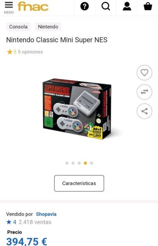 Consola Super Nintendo NESS Classic Mini