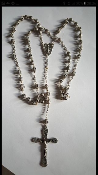 Antico rosario in argento 800 gr.13.70