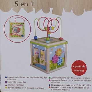 Juego de madera de actividades 5 en 1