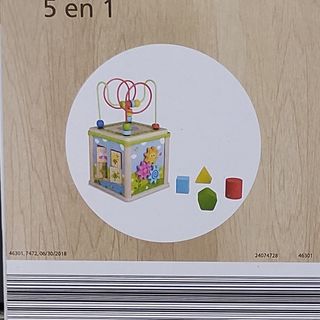 Juego de madera de actividades 5 en 1