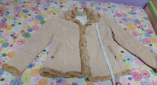 Chaqueta de ante con pelo