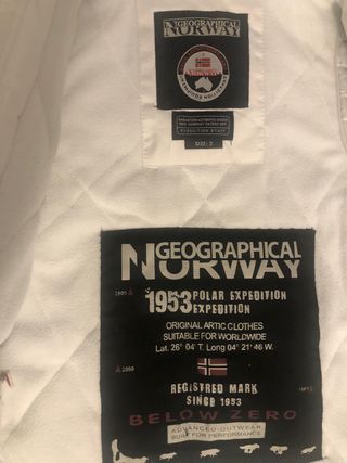 Chaquetón Norway M mujer blanco