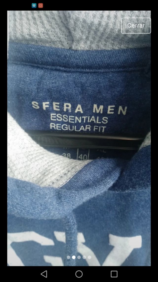 Sudadera de color azul