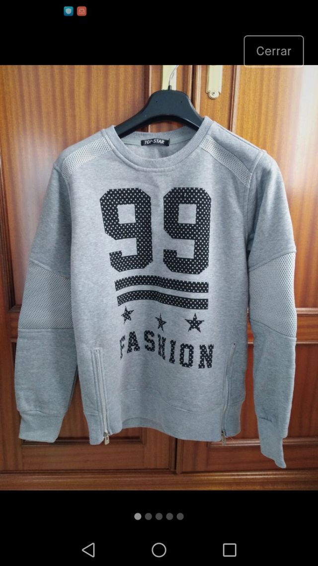 Sudadera de color gris
