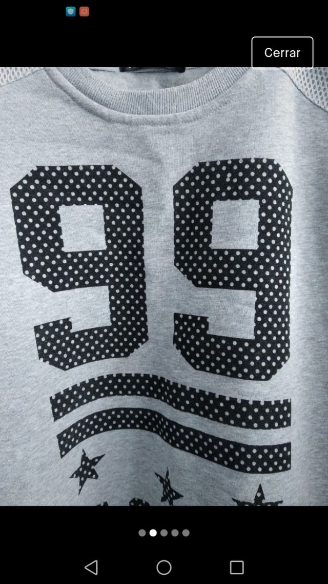 Sudadera de color gris