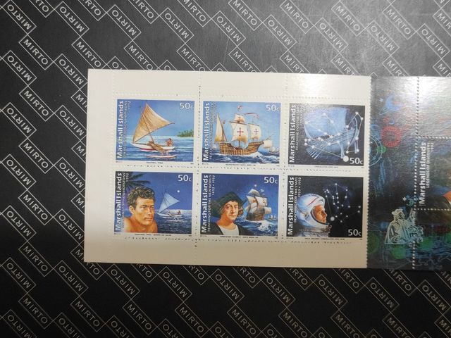 Carnet Islas Marshall. Descubrimiento América